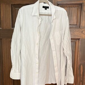 Banana Republic Linen  Slim Fit Shirt Size XLarge